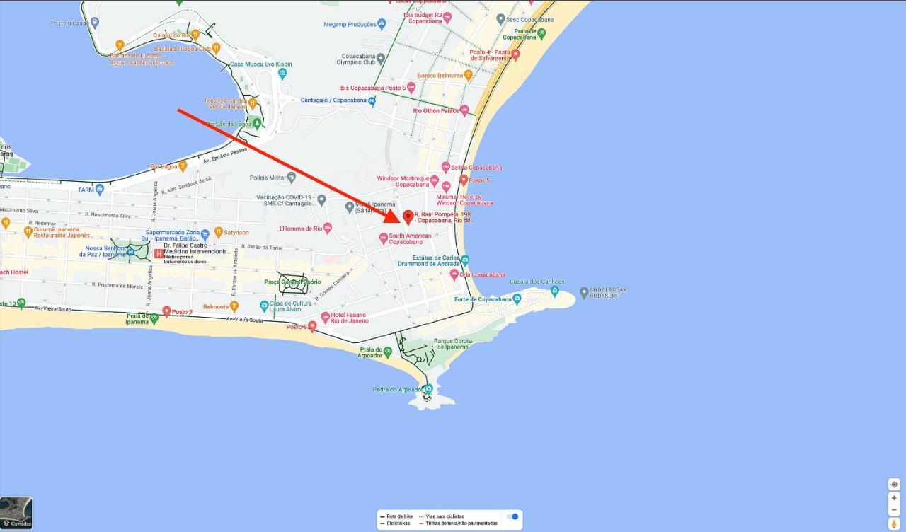 2Qtos: Copacabana, Ipanema E Metro! Rio de Janeiro Luaran gambar